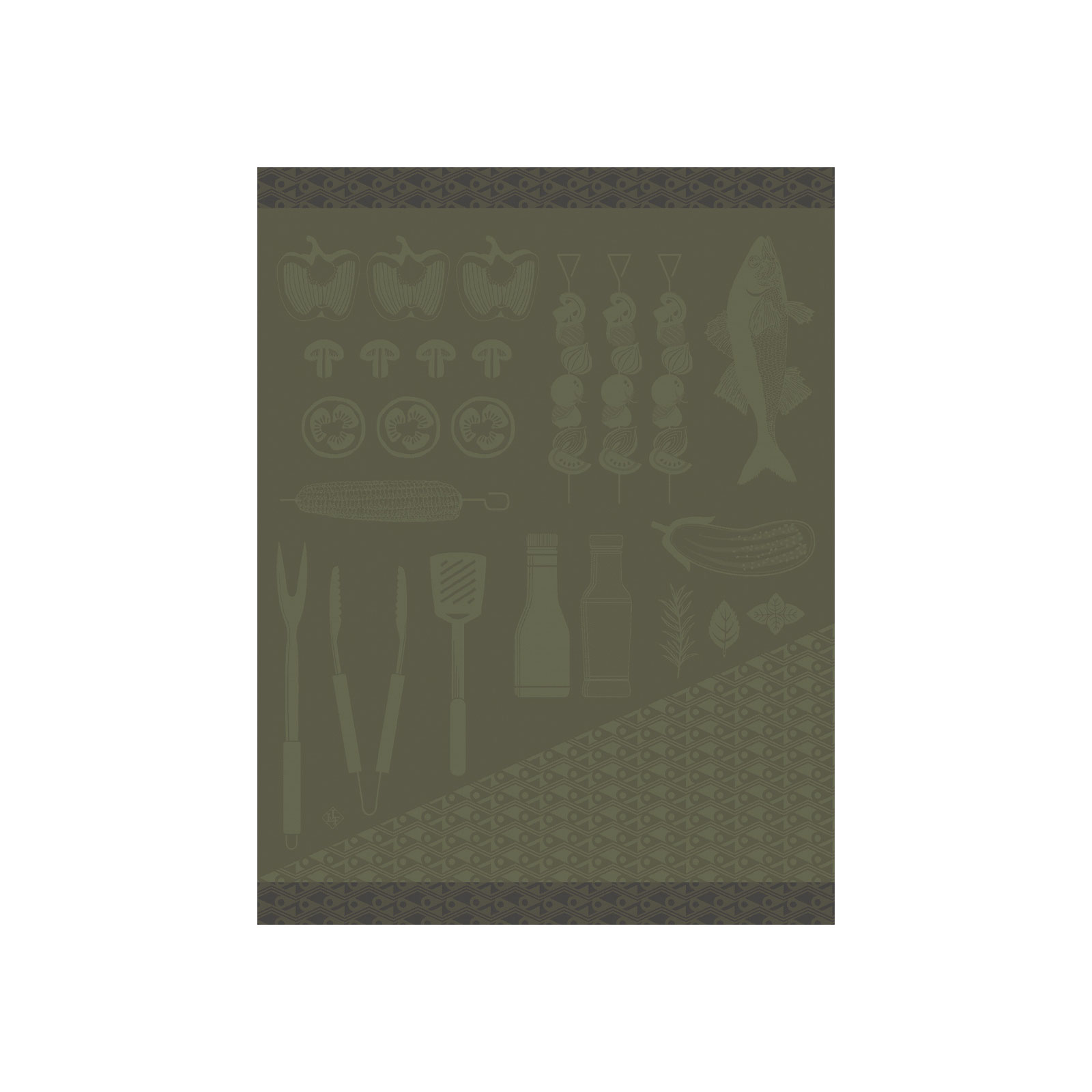 Le Jacquard Francais Braise Geschirrtuch 80x60cm romarin