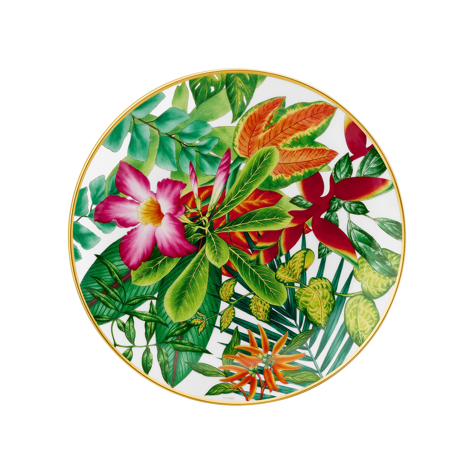 HERMÈS Paris Passifolia Frühstücksteller Rose 21cm