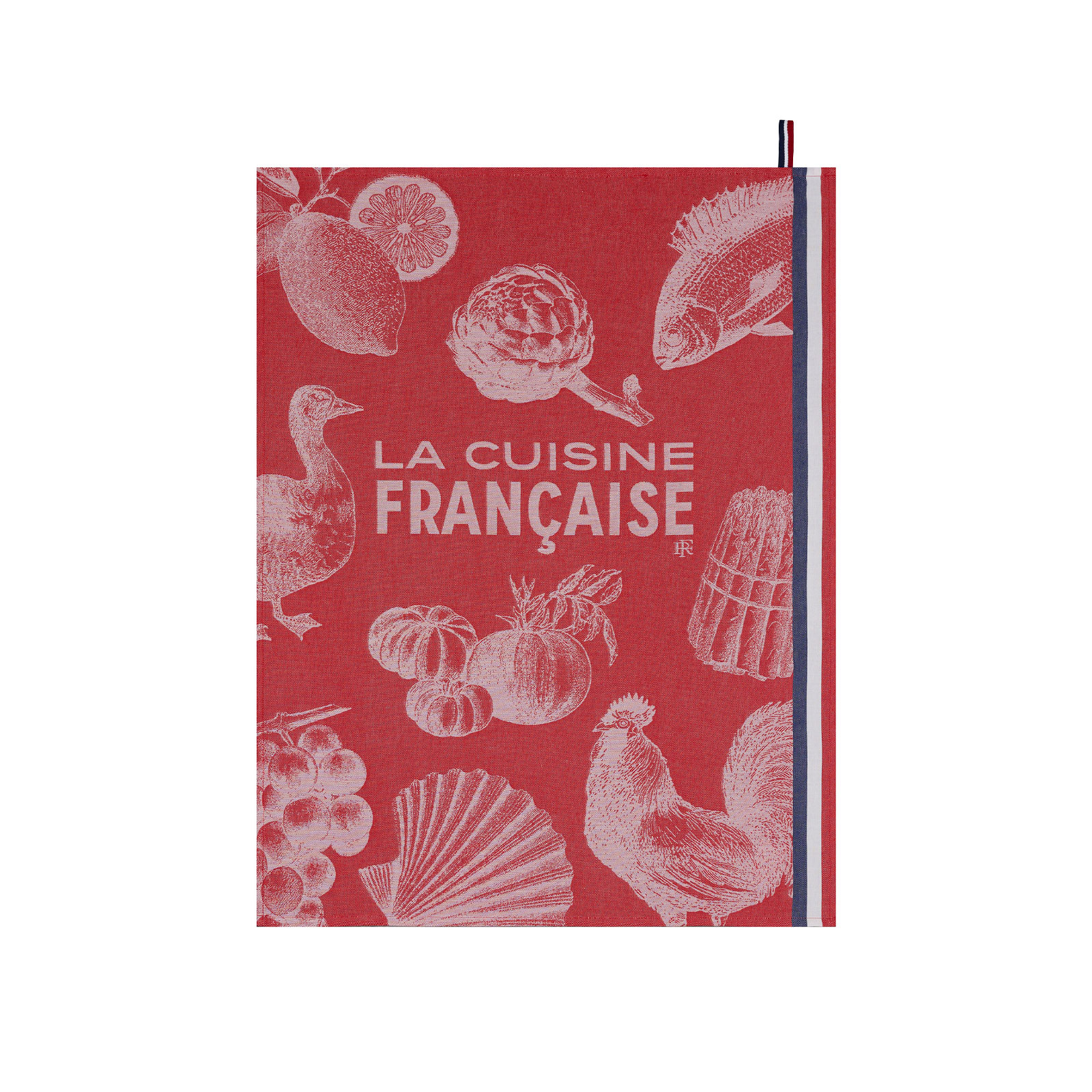 Le Jacquard Francais Gastronomie Geschirrtuch 80x60cm rouge