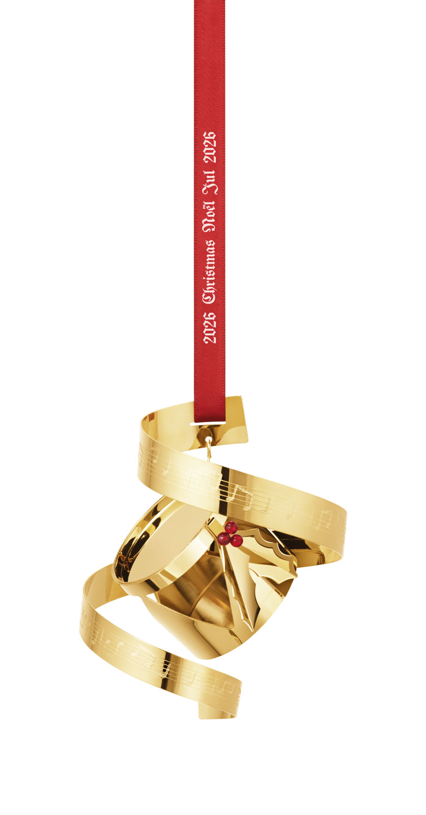 Georg Jensen 2026 Weihnachtsmobile Trommel gold