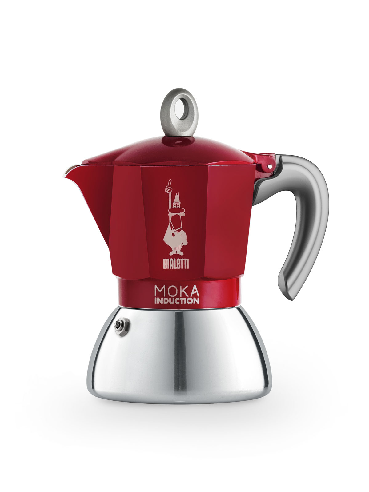 Bialetti Italien New Moka Induktion Espressokocher Red 4 Tassen