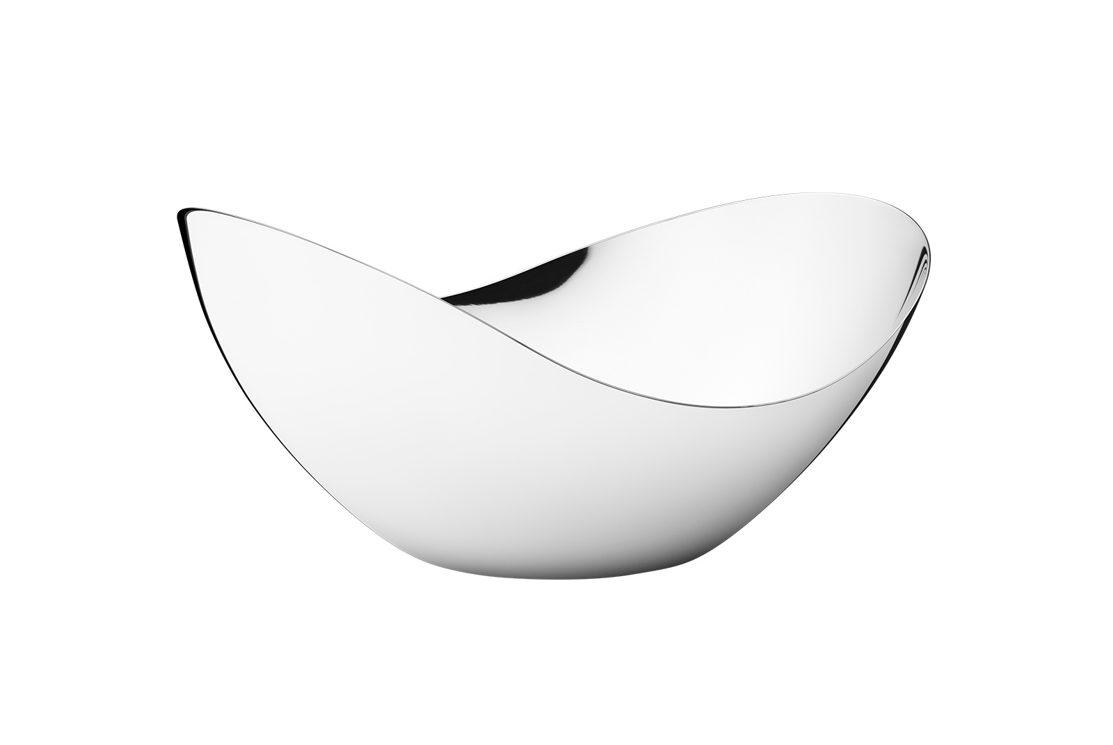 Georg Jensen Bloom Schale hoch mittel 14,0cm x 22,0cm Edelstahl