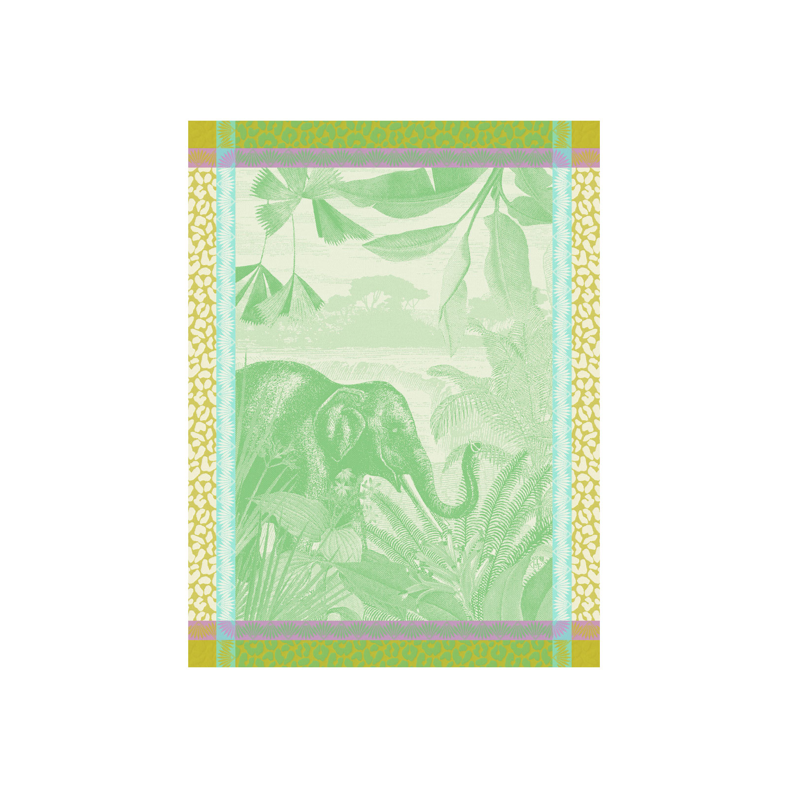 Le Jacquard Francais Sinharaja Geschirrtuch 80x60cm jungle