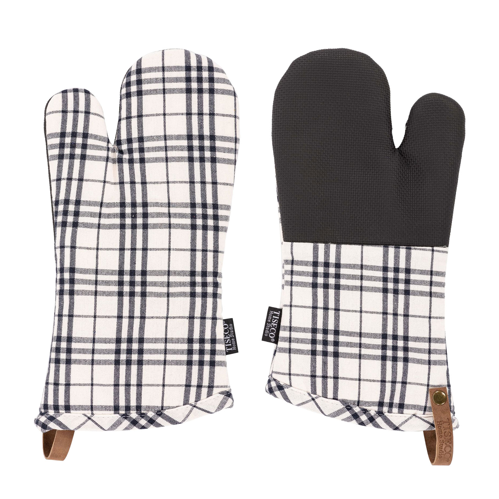 Tiseco SHERLOCK Topfhandschuh 2 Stück checker black