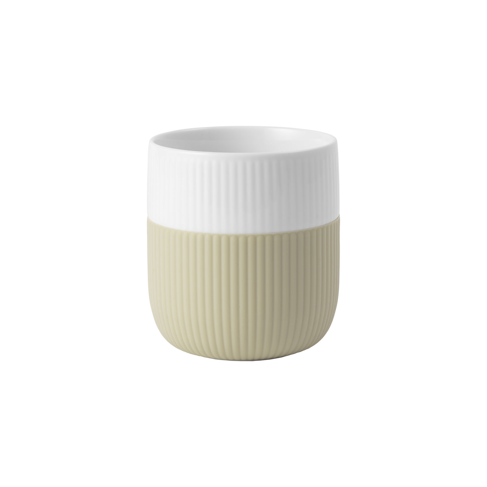Royal Copenhagen Gerippt Contrast Becher Sand