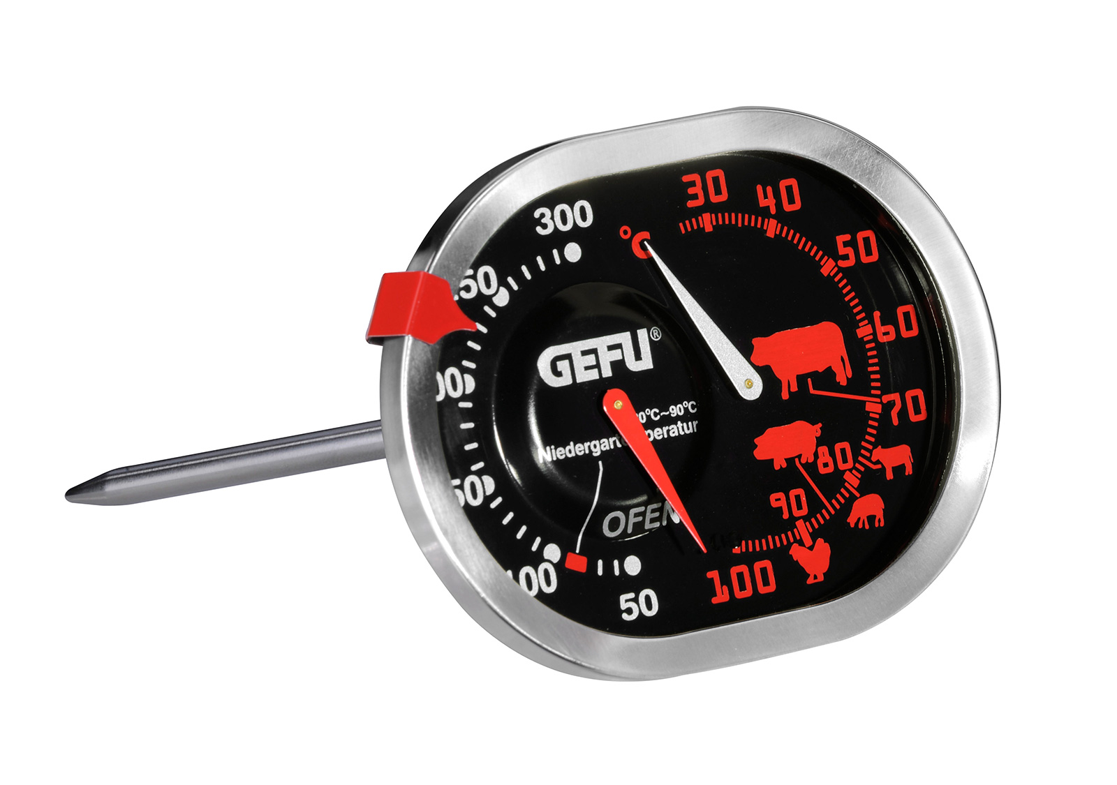 Gefu Braten-/ Ofenthermometer 3in1 MESSIMO