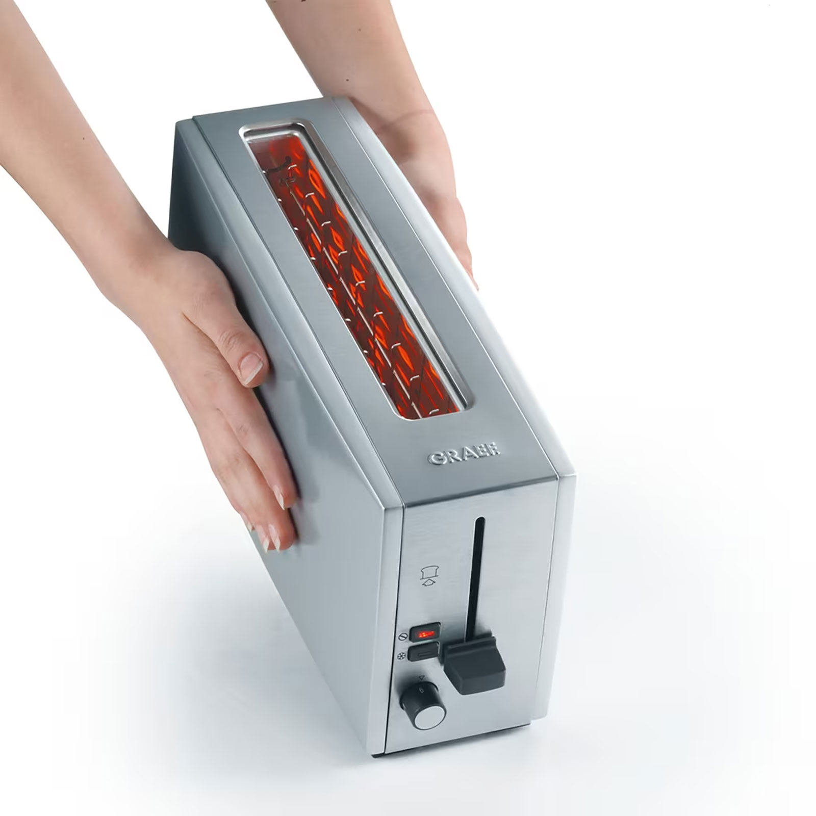 Graef Toaster 2 Scheiben mit Langschlitz  silber TO90