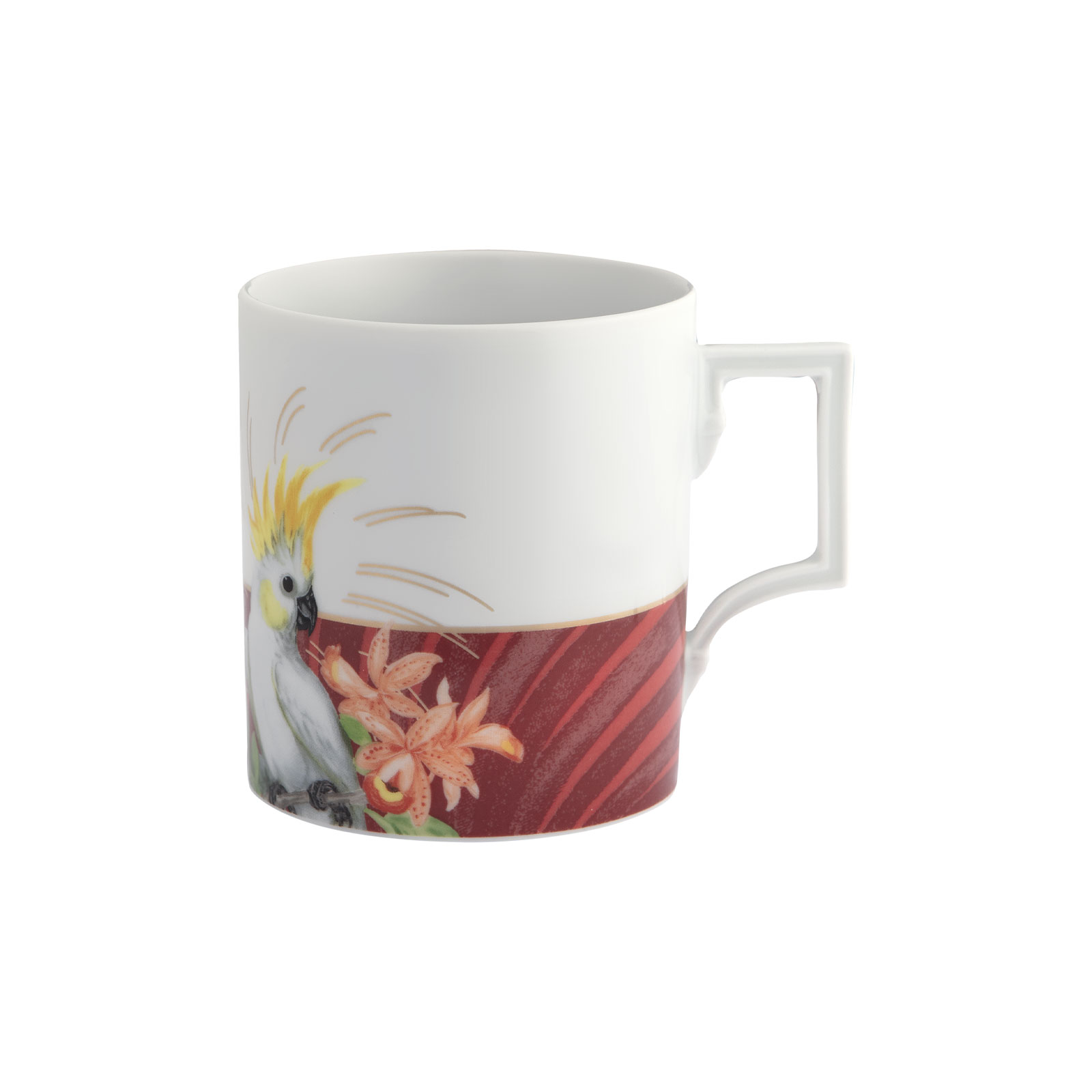 Meissen Pink Cockatoo Henkelbecher 0,25ltr.