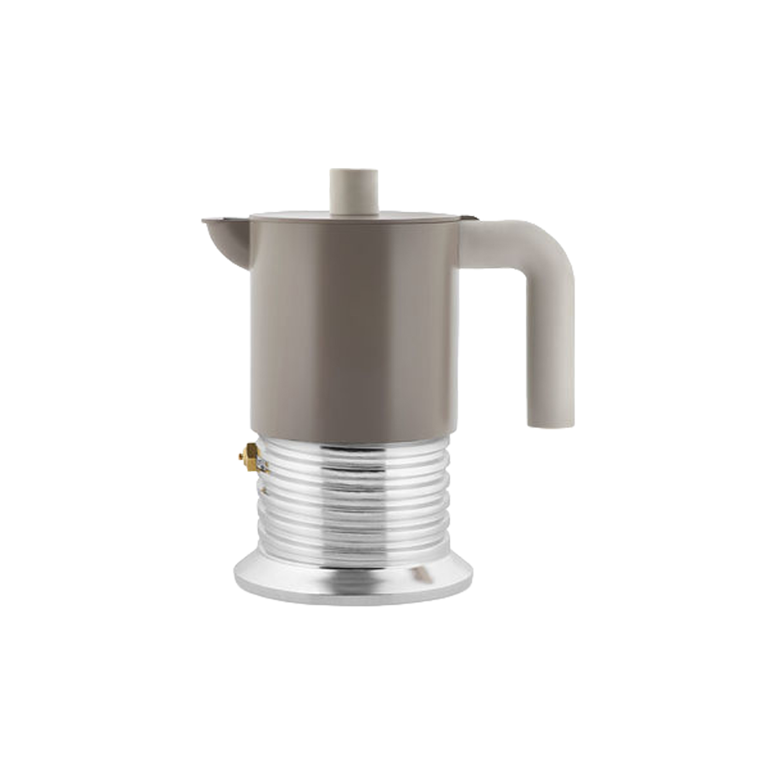 Alessi Espressokocher VITE 3 Tassen Warm Grey