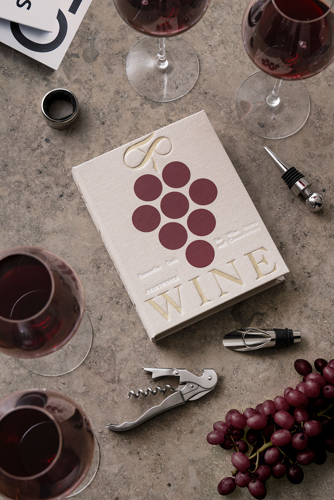 Printworks The Essentials Wine Tools beige 