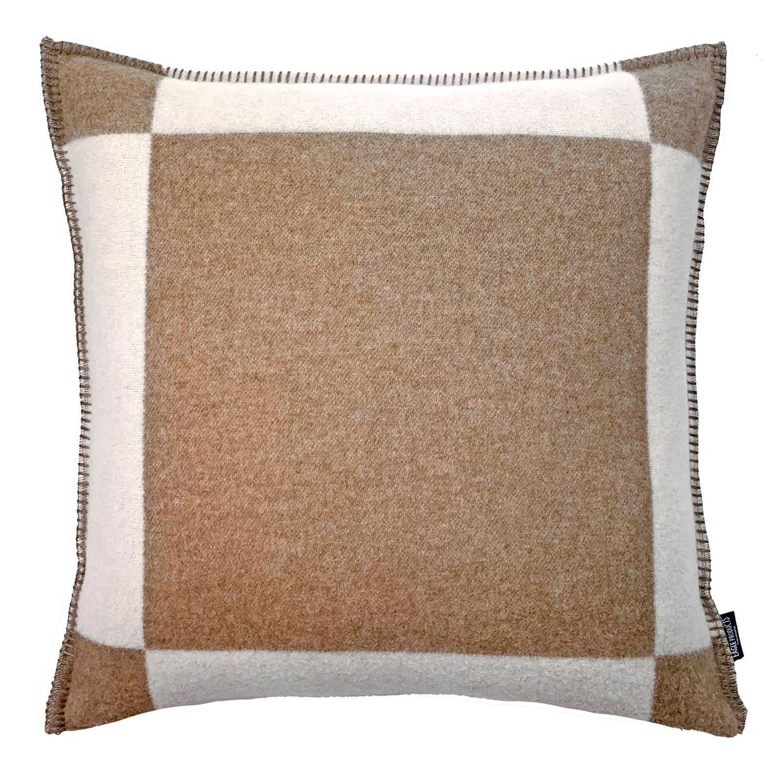 Eagle Products Manchester Kissenbezug L 50x50cm natur weiß 100% Merinowolle