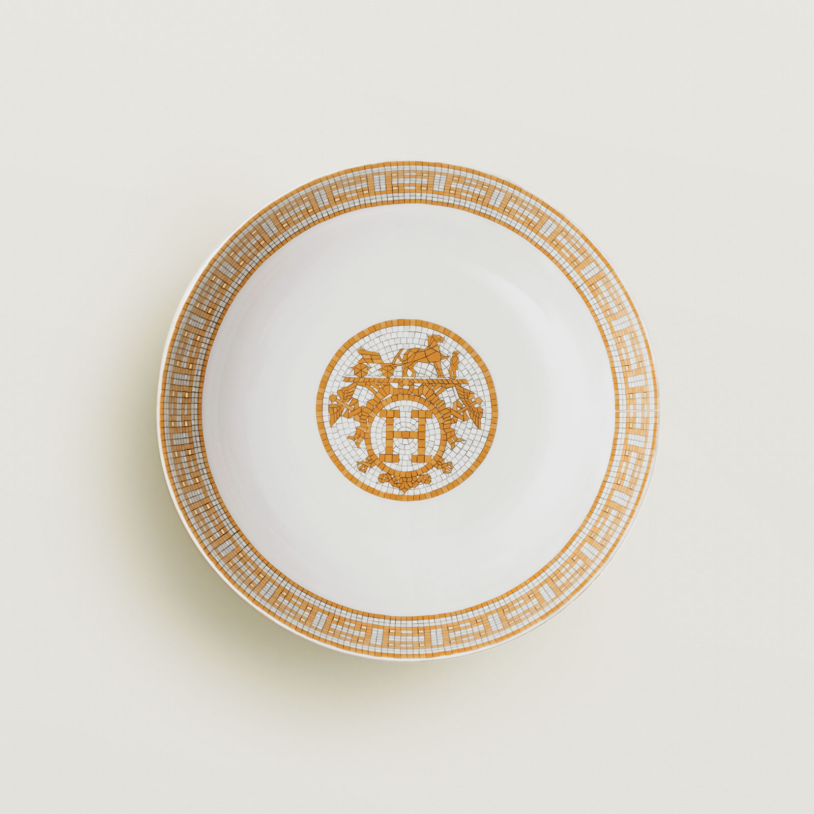 HERMÈS Paris Mosaïque au 24 Gold Schale 17cm