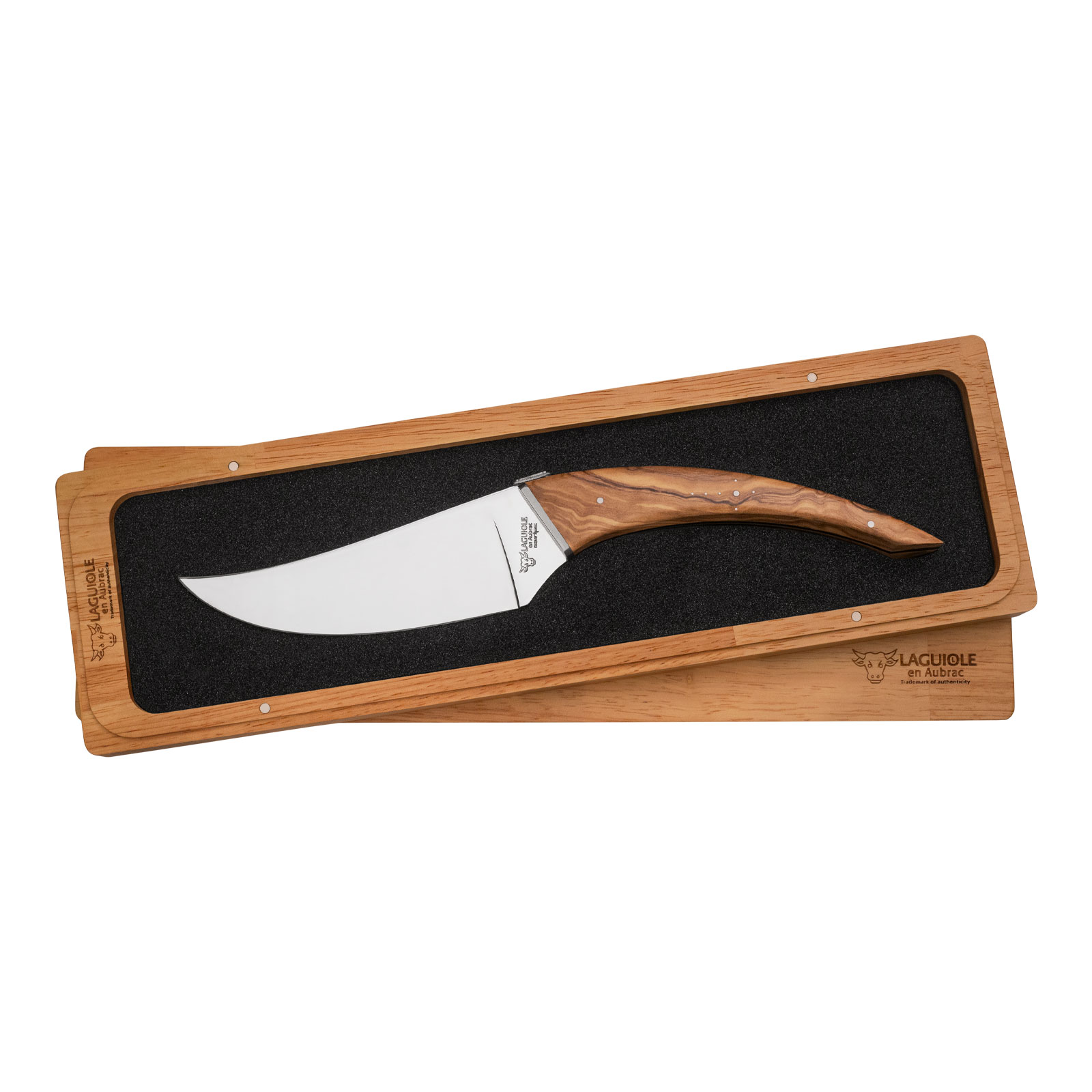 Laguiole en Aubrac Le Buron Käsemesser Olivenholz