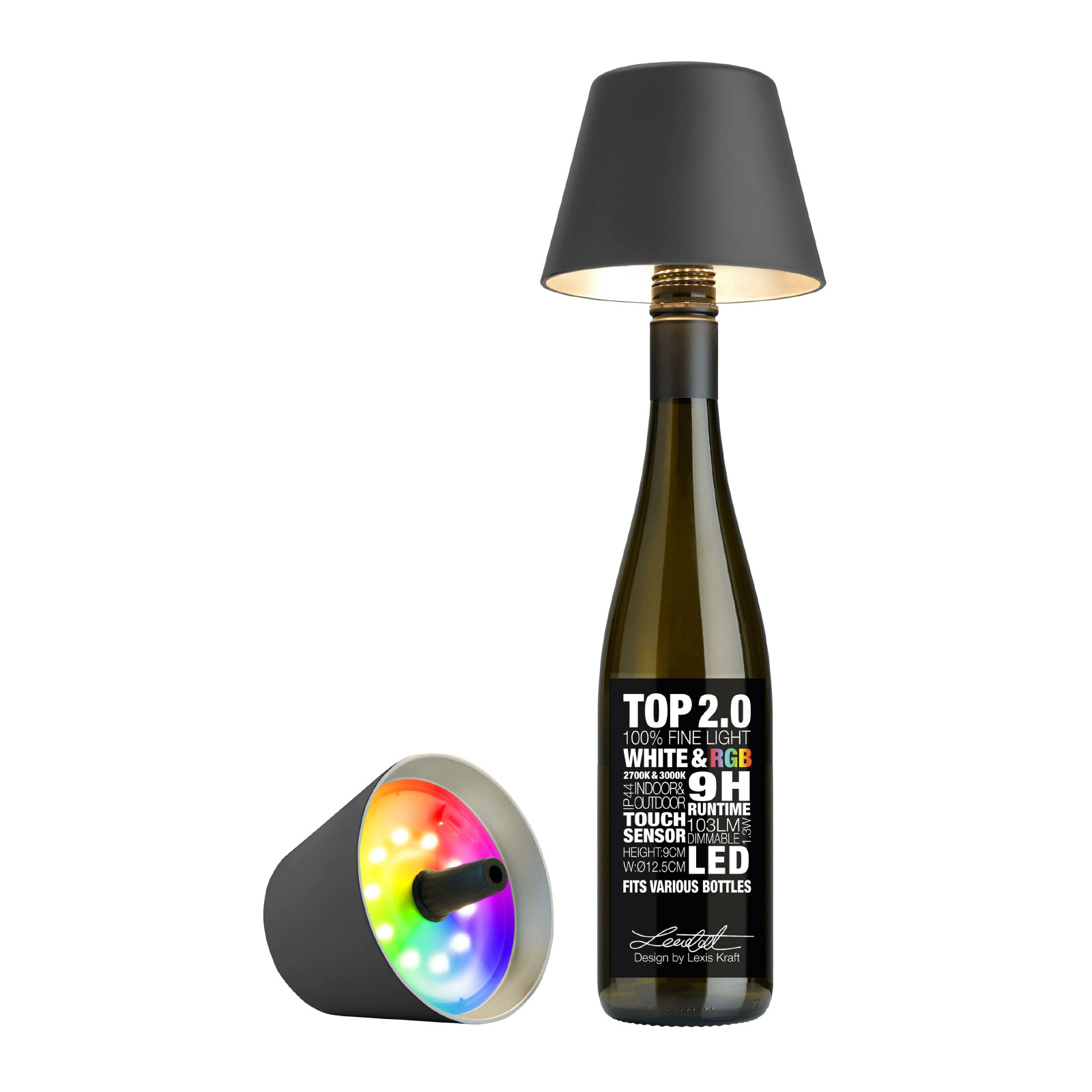 Sompex Top 2.0 Dekoleuchte H11cm anthrazit