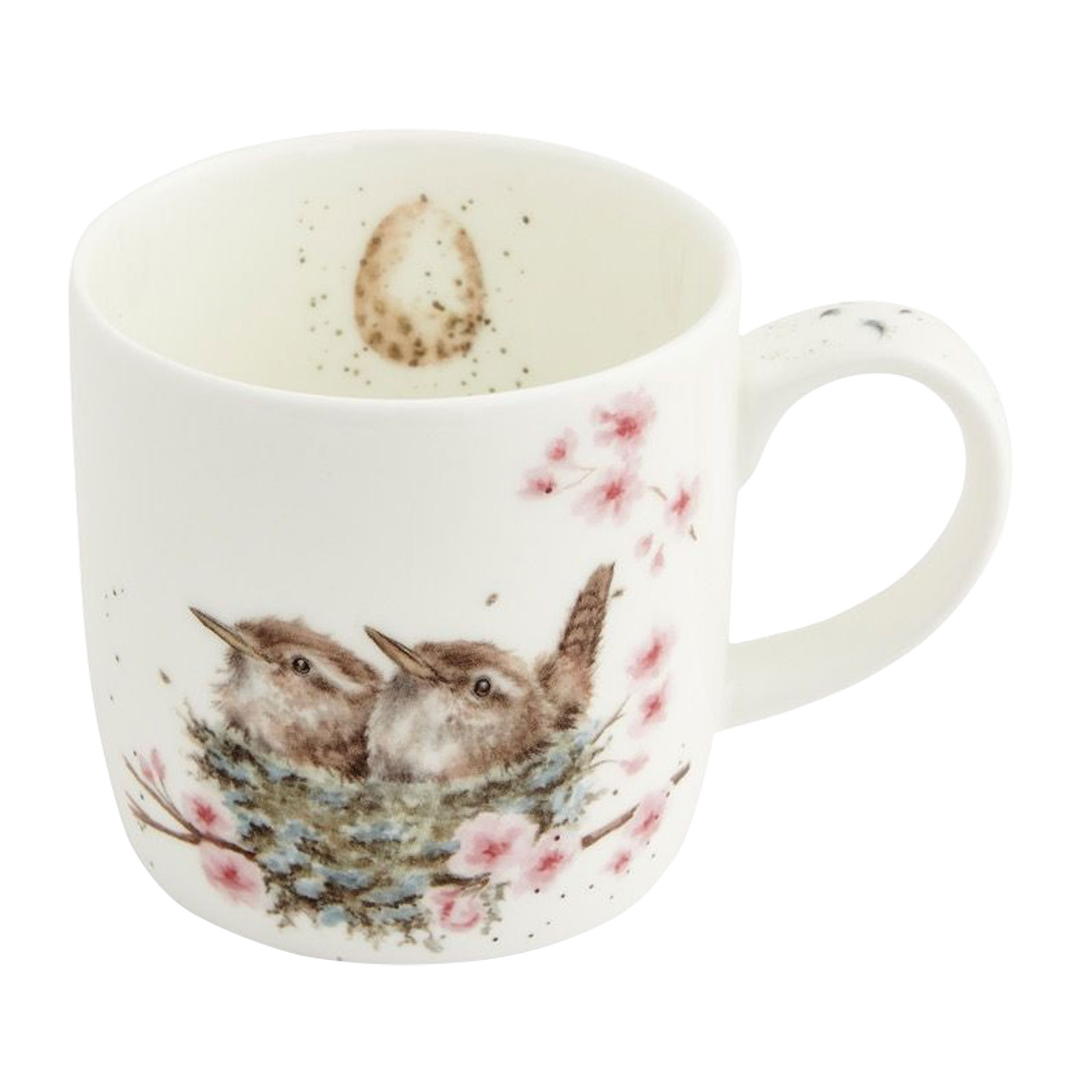 Royal Worcester Wrendale Designs Becher Feather your Nest / Vögel 0,31ltr.