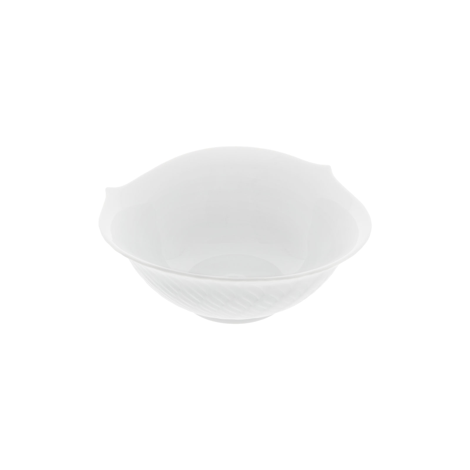 Meissen Wellenspiel Relief weiß Dessertschale 14,5cm