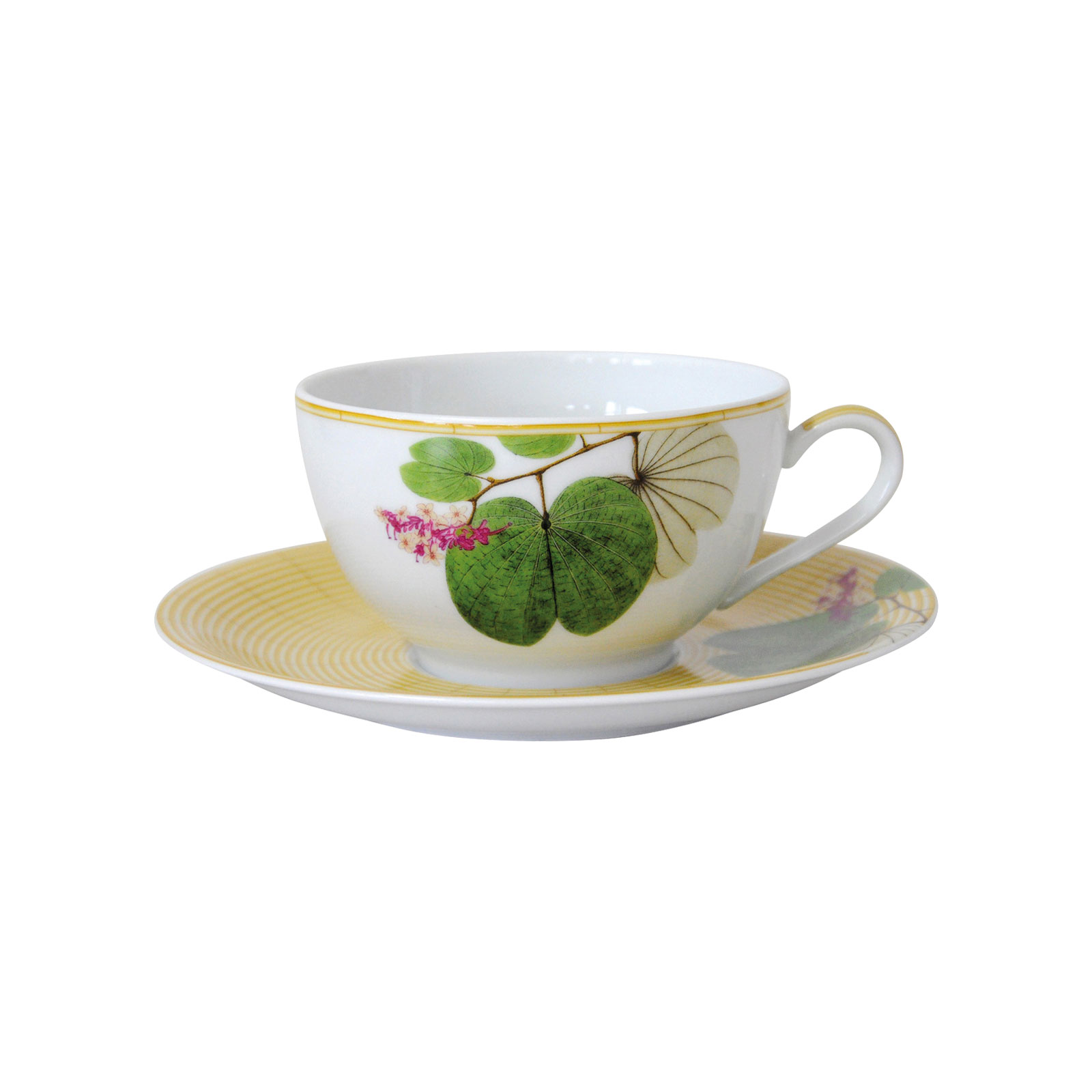 Bernardaud Jardin Indien Frühstückstasse mit Untertasse Stück 0,25ltr.
