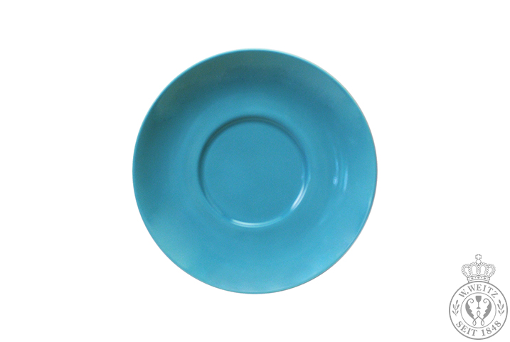 Dibbern Solid Color vintage blue Cappuccino-Untertasse