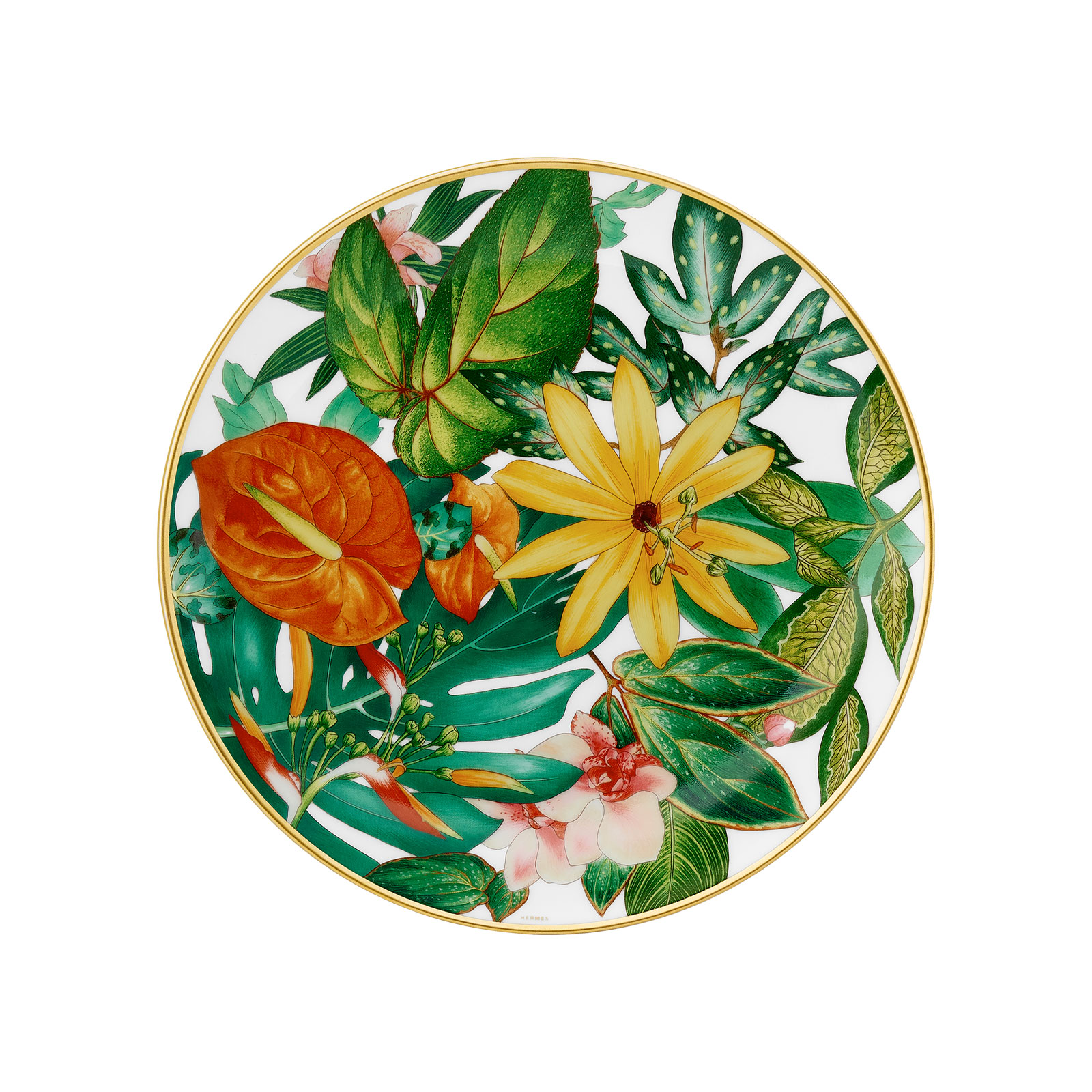 HERMÈS Paris Passifolia Frühstücksteller Passionsblume 21cm