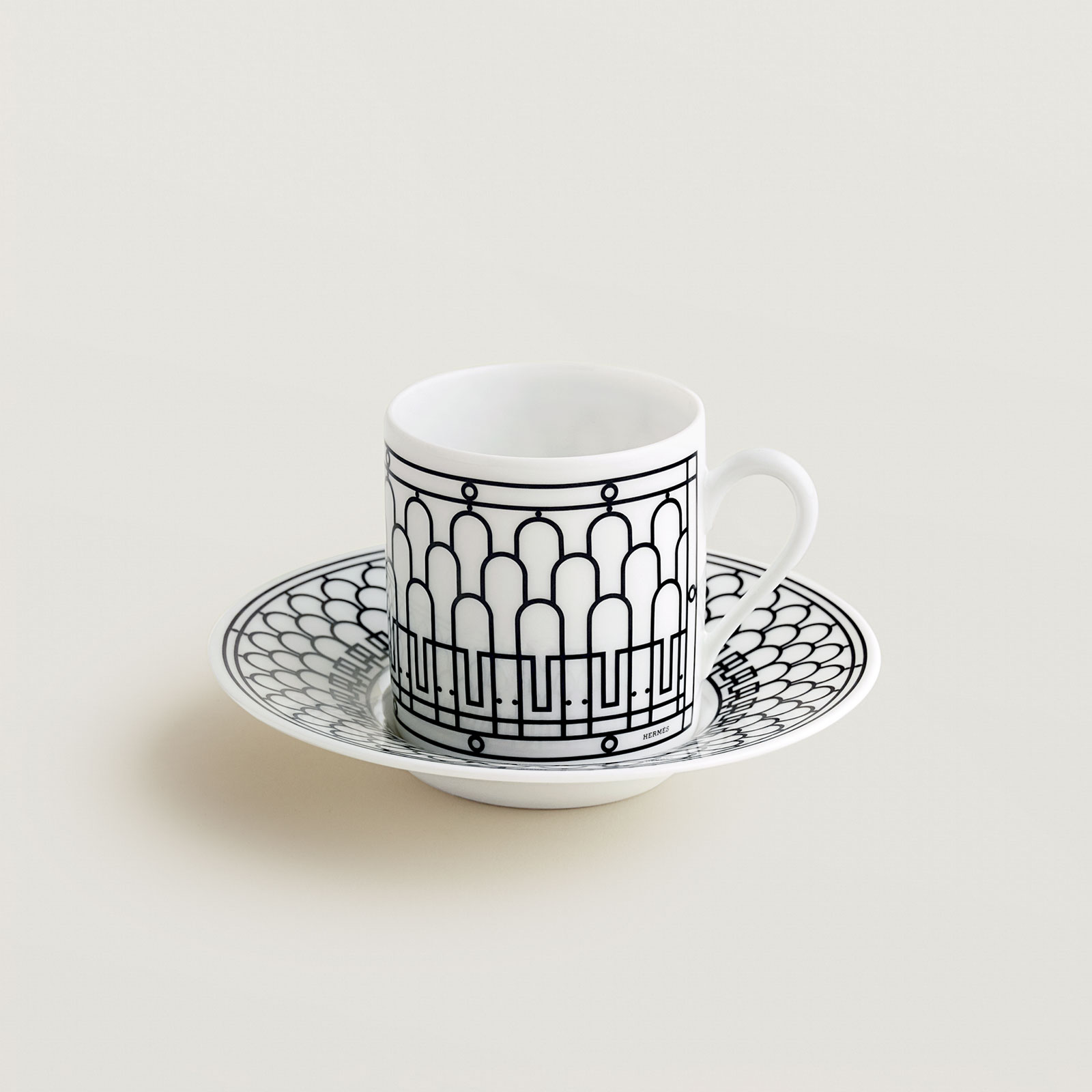 HERMÈS Paris H DÉCO Espressotasse m.U. 0,09ltr.