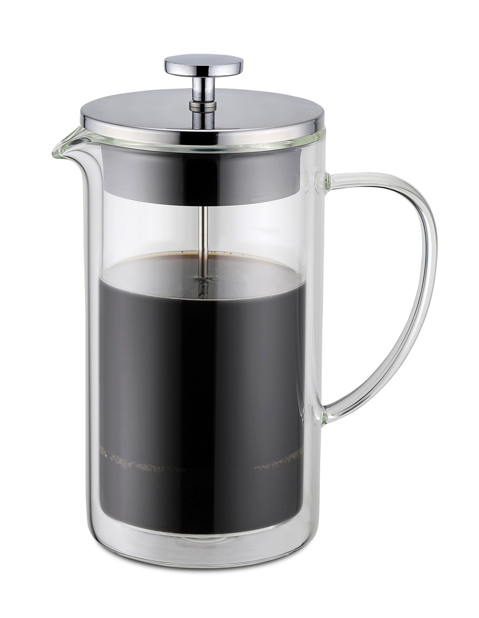 Weis French Press 0,80ltr. doppelwandig Edelstahl/Glas