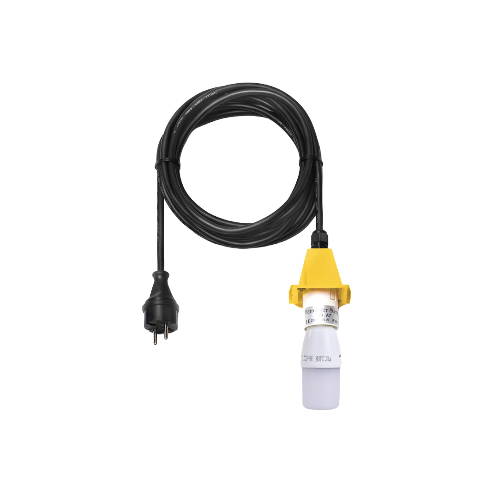 Herrnhuter Sterne E27 Kabel 5m mit LED für A4/7-gelb