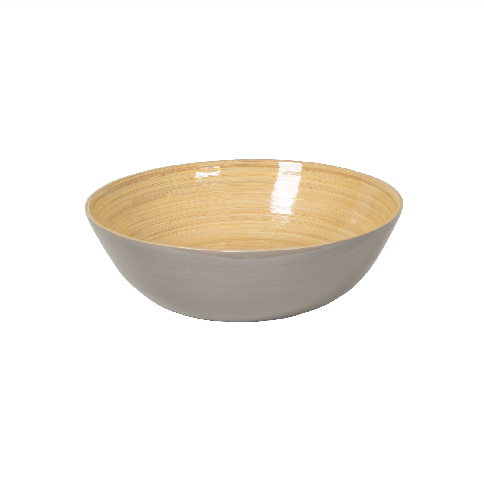 albert L. Bambus-Schüssel flach 30cm naturgrau