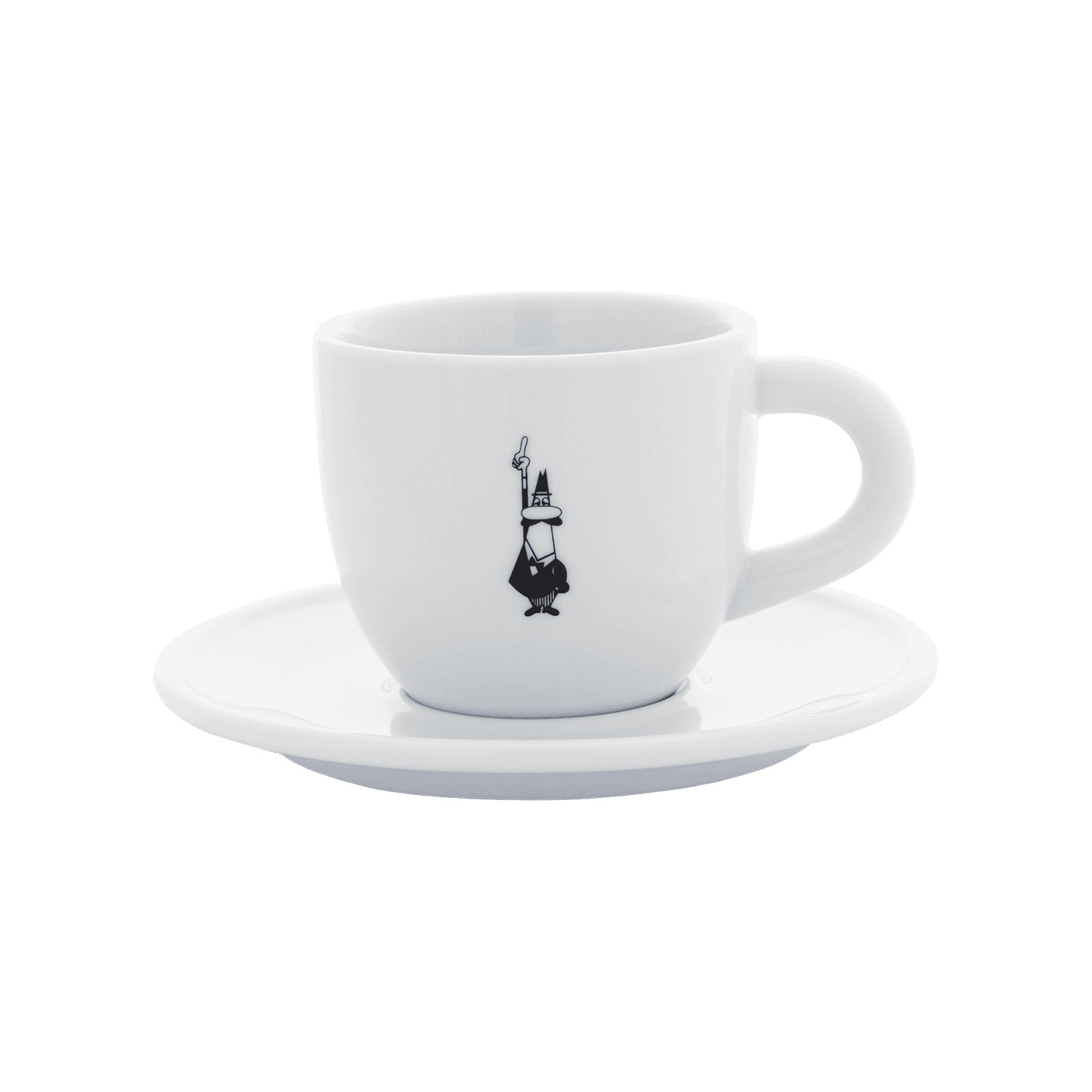 Bialetti Italien Istituzionale Cappuccinotasse 0,24ltr. m. U. weiß Porzellan