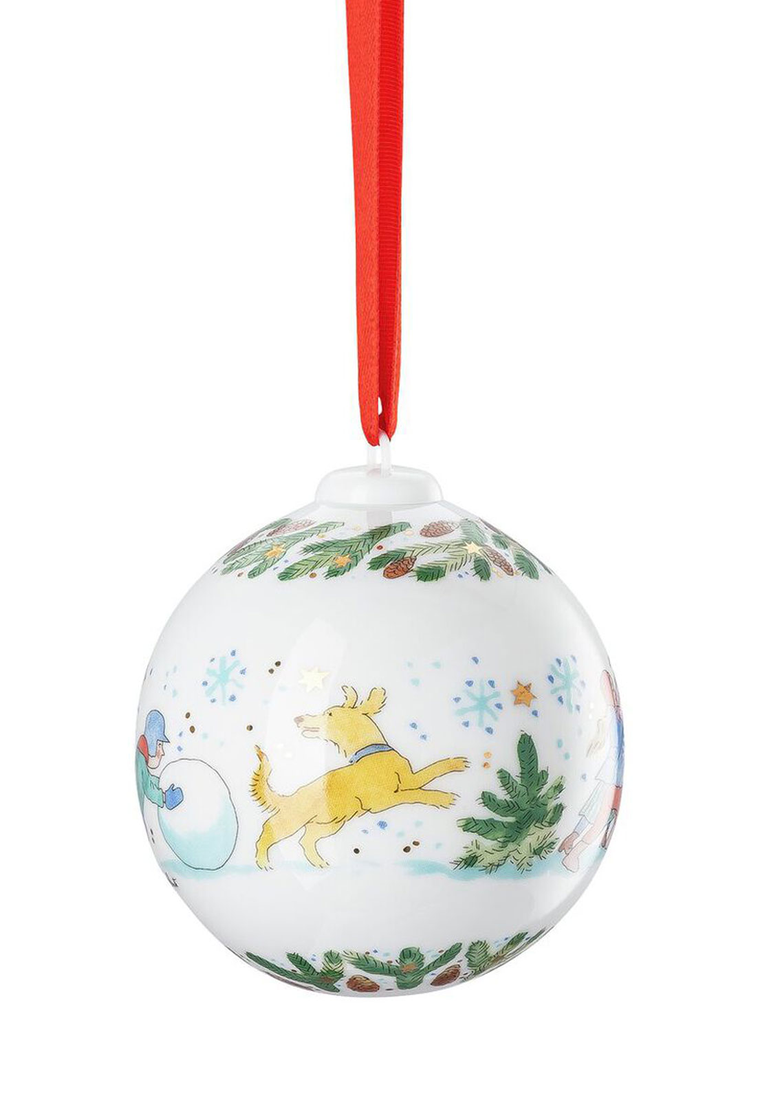 Hutschenreuther 2025 Weihnachtsspiele Kugel Porzellan