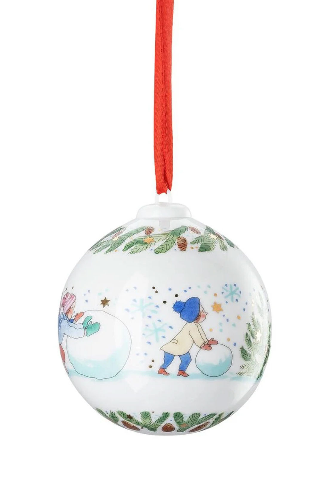 Hutschenreuther 2025 Weihnachtsspiele Kugel Porzellan