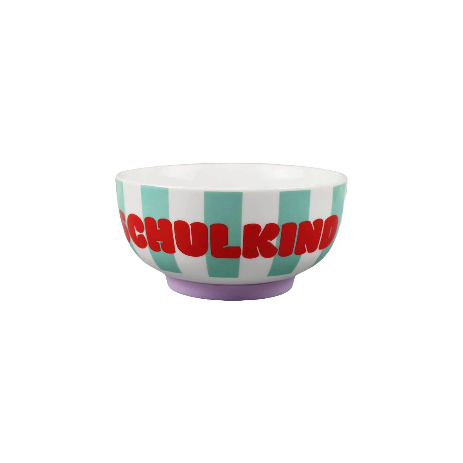 ava&yves Schulkind Stripes Kindergeschirr 3tlg flieder/pink