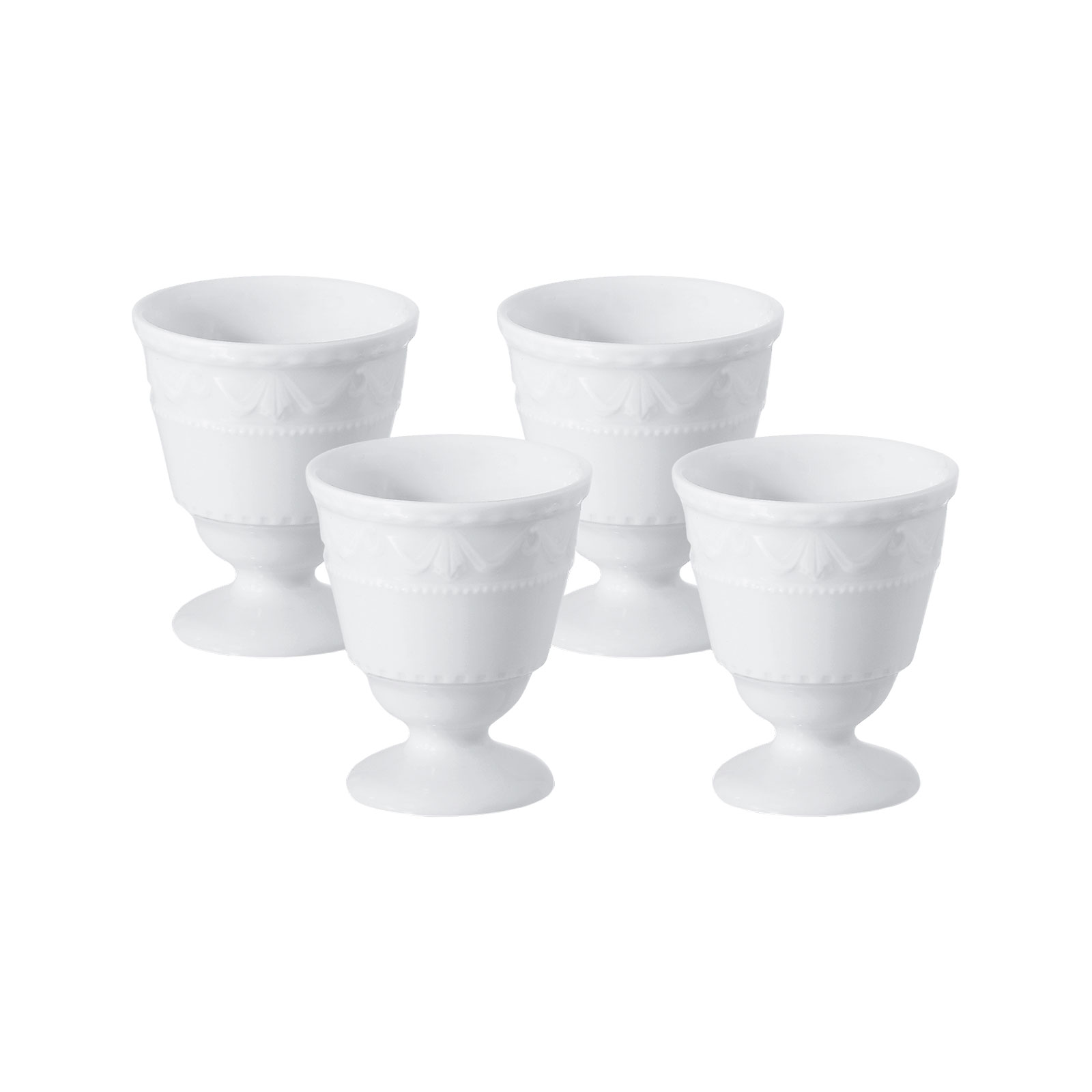 KPM - Berlin Kurland weiß Eierbecher Quattro-Set