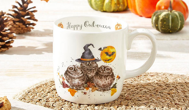 Happy-Owl-o-ween – Limitierter Becher von Wrendale Designs