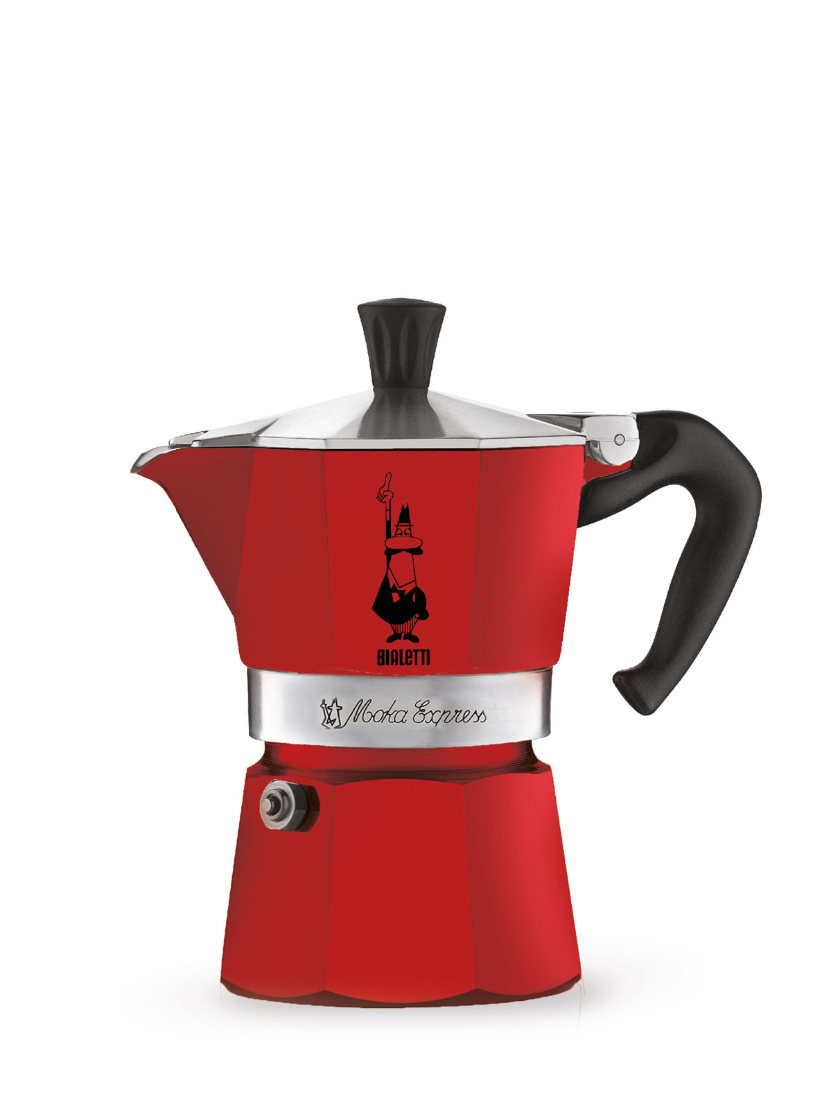 Bialetti Italien Moka Express Color Espressokocher Red 3 Tassen