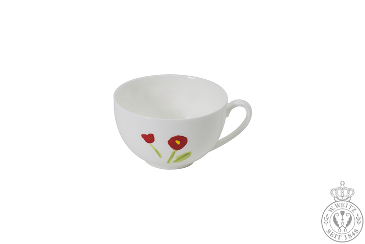 Dibbern Impression Blume Rot Kaffee-Obertasse rund 0,25ltr.