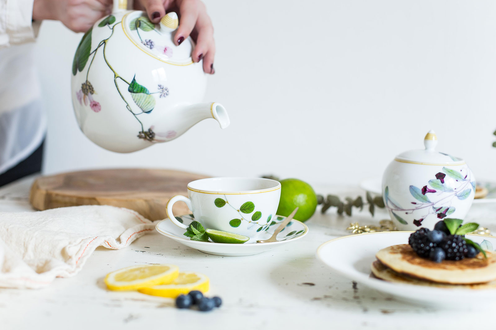 Bernardaud Jardin Indien Kaffee-/Teetasse m. U. Stück 0,13ltr