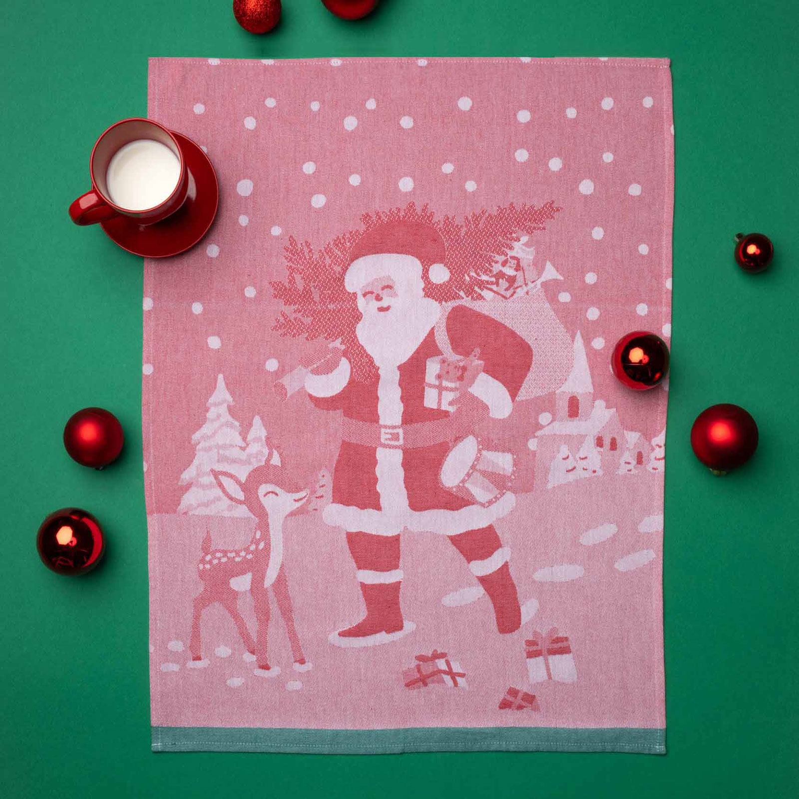 Moutet Geschirrtuch Père Noël 50x70cm