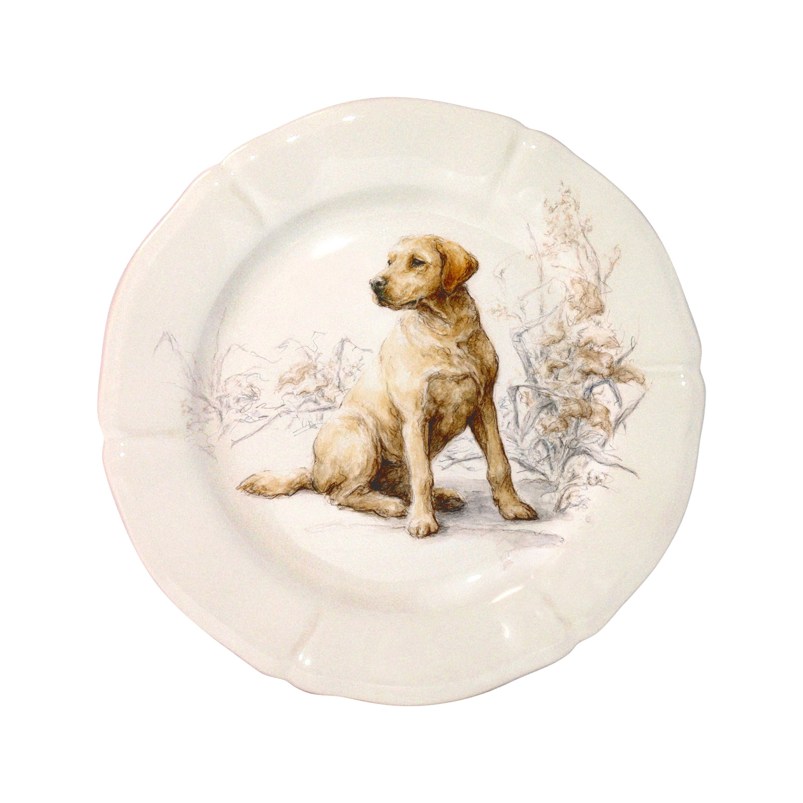 Gien Sologne Dessertteller 23,2cm Labrador