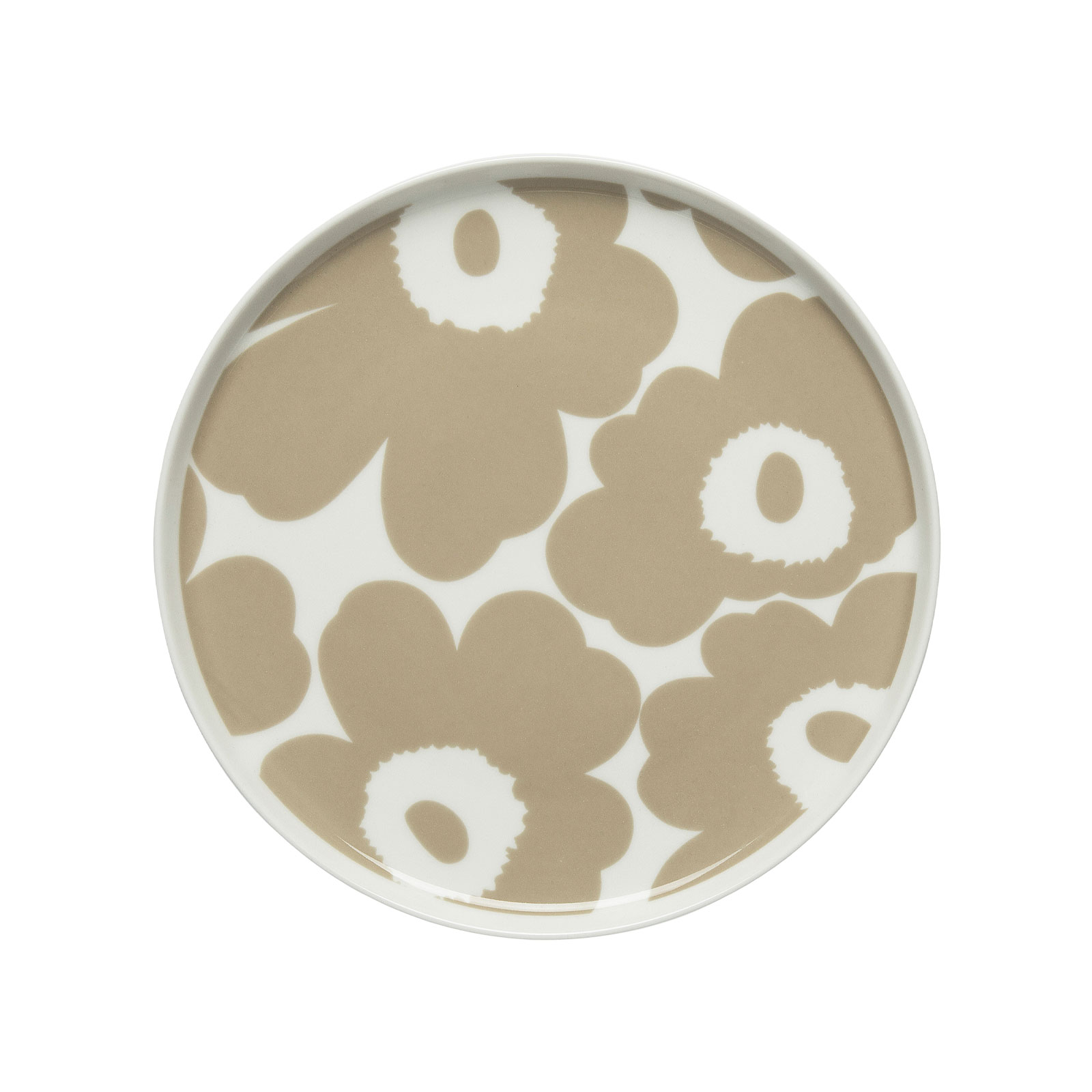 Marimekko Oiva / Unikko Frühstücksteller 20cm Blume creme