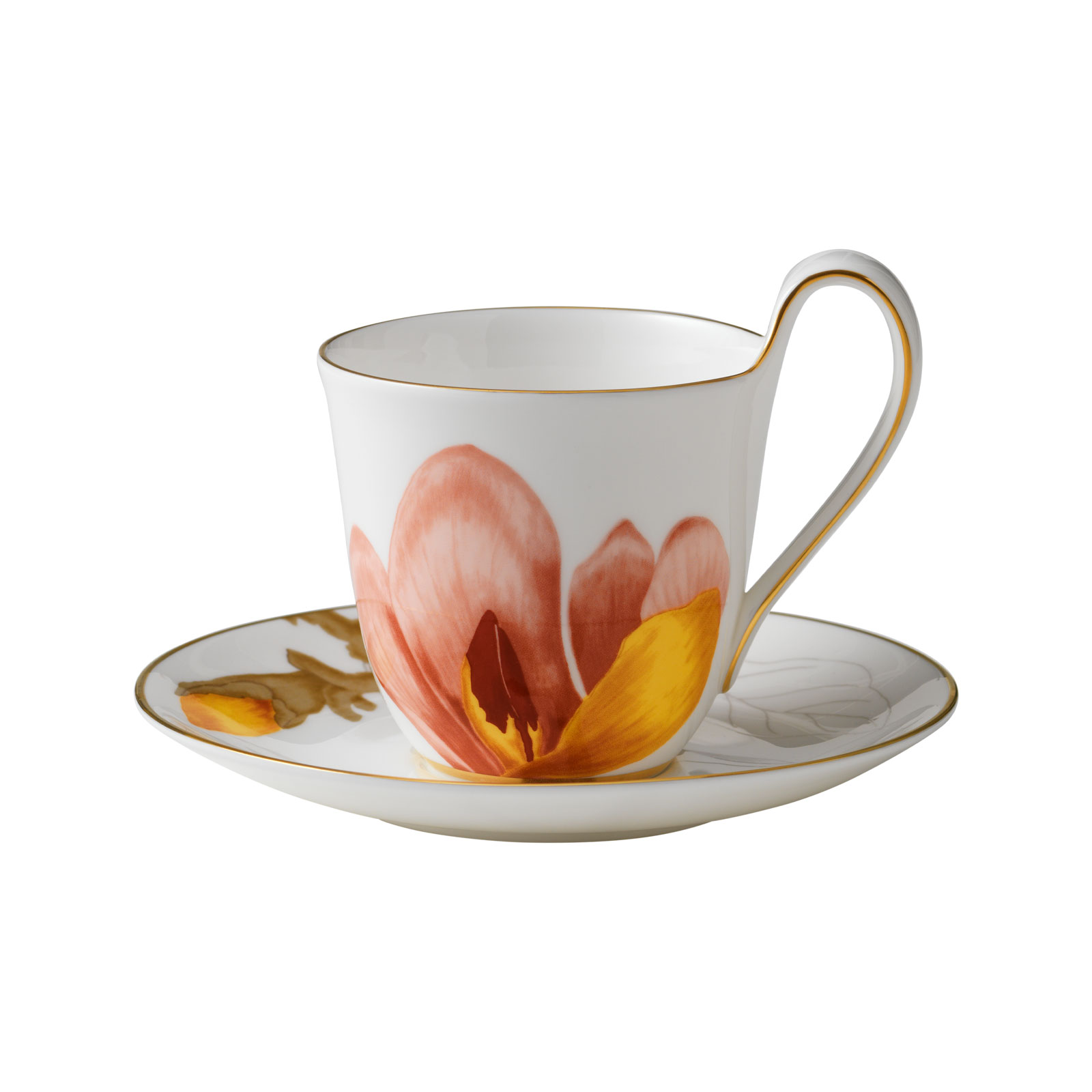 Royal Copenhagen Flora Kaffeetasse mit Untertasse Magnolia 2674092