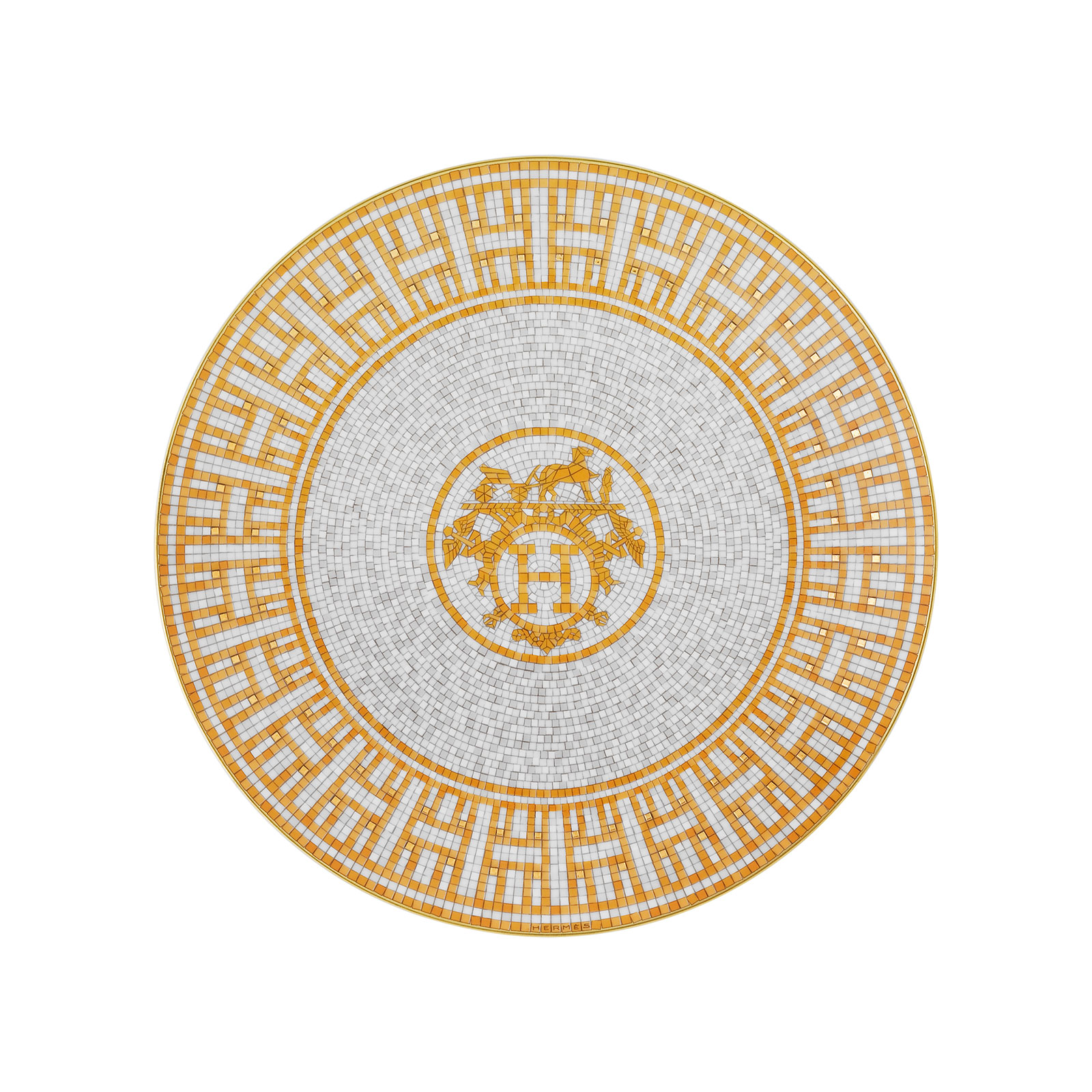 HERMÈS Paris Mosaïque au 24 Gold Frühstücksteller 21cm