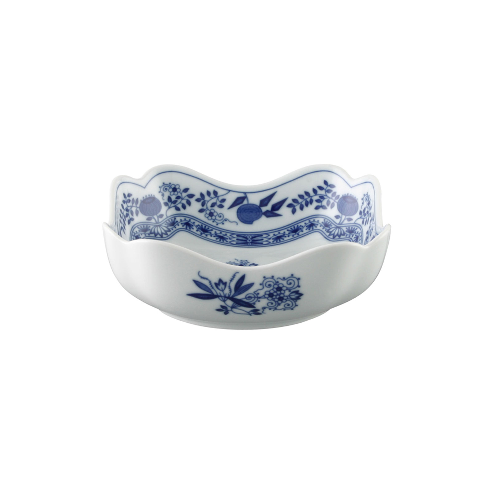 Hutschenreuther Blau Zwiebelmuster Schüssel eckig 18cm
