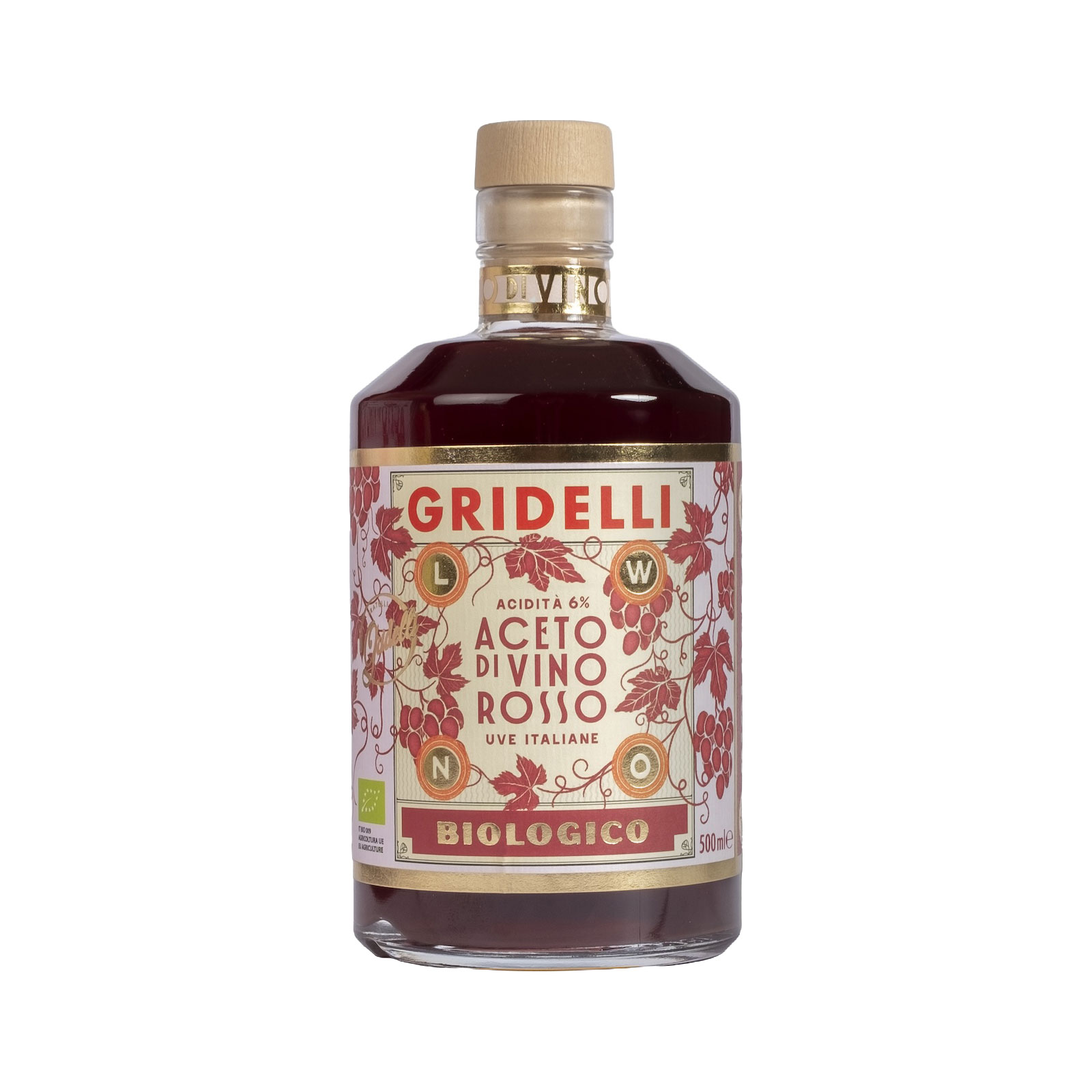Gridelli Rotweinessig Aceto di Vino Rosso 0,50ltr.