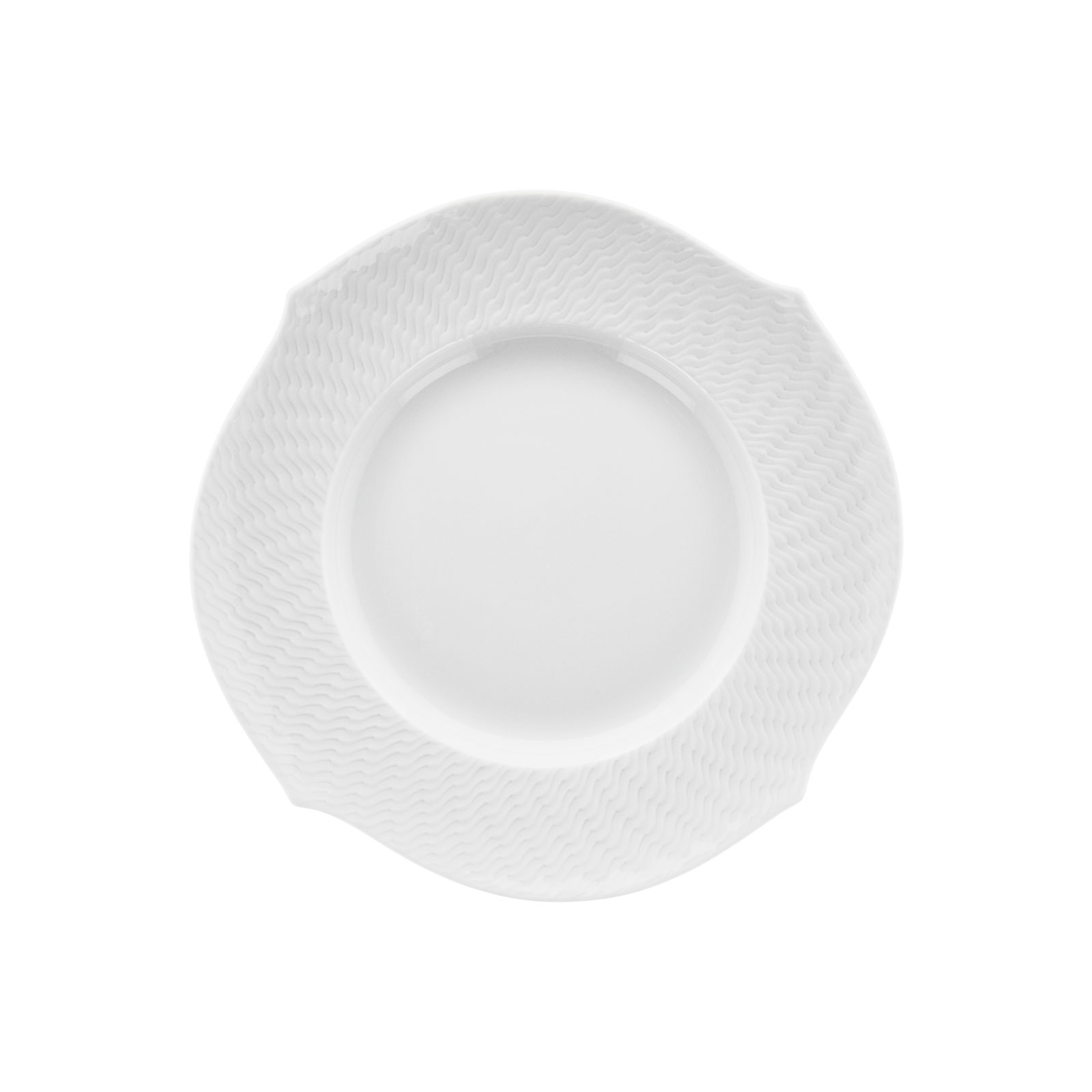 Meissen Wellenspiel Relief weiß Brotteller 19,5cm