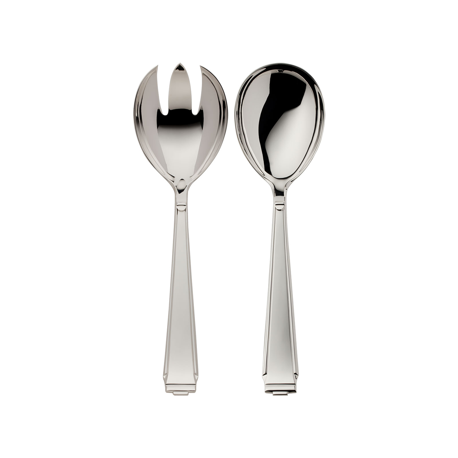 Robbe & Berking Art Deco Salatbesteck groß 925Silber