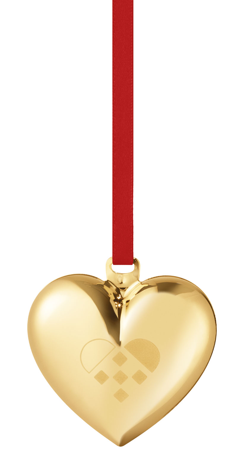 Georg Jensen 2025 Weihnachtsornament Herz gold