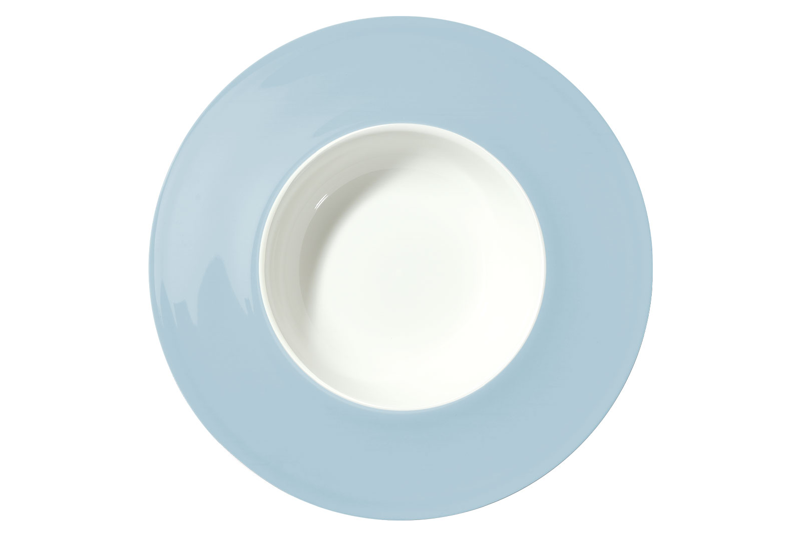 Dibbern Pastell Gourmetteller 26cm 0,40ltr. hellblau Breiter Rand