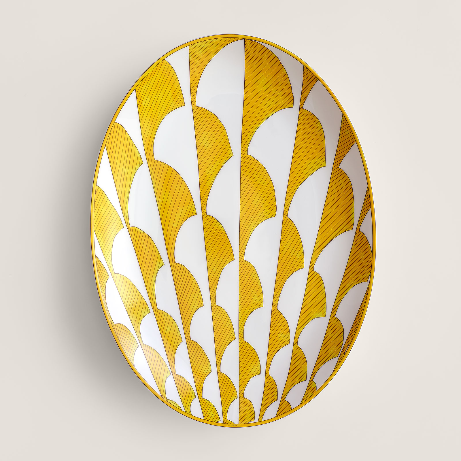 HERMÈS Paris Soleil d'HERMÈS Platte oval klein 36cm