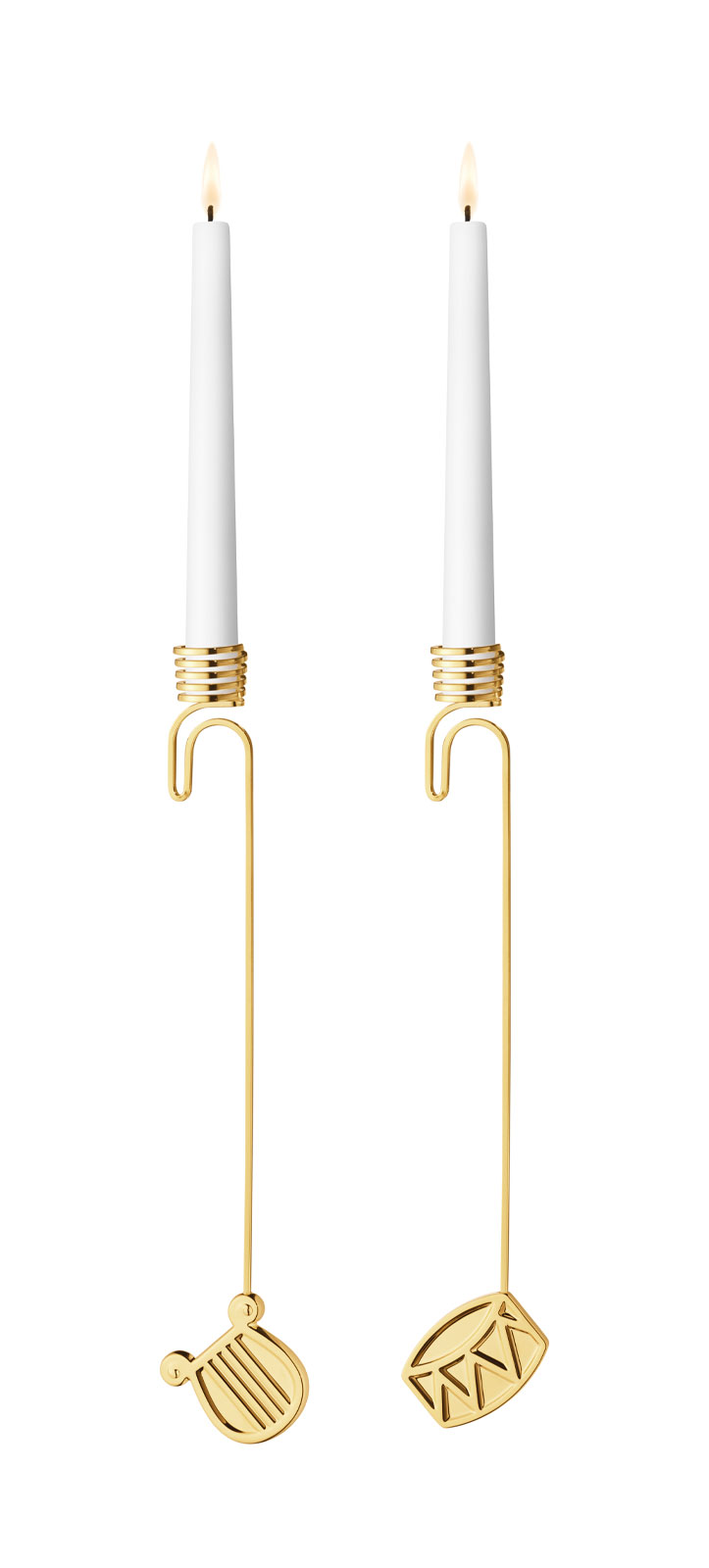 Georg Jensen 2026 Kerzenhalterset Trommel & Harfe gold