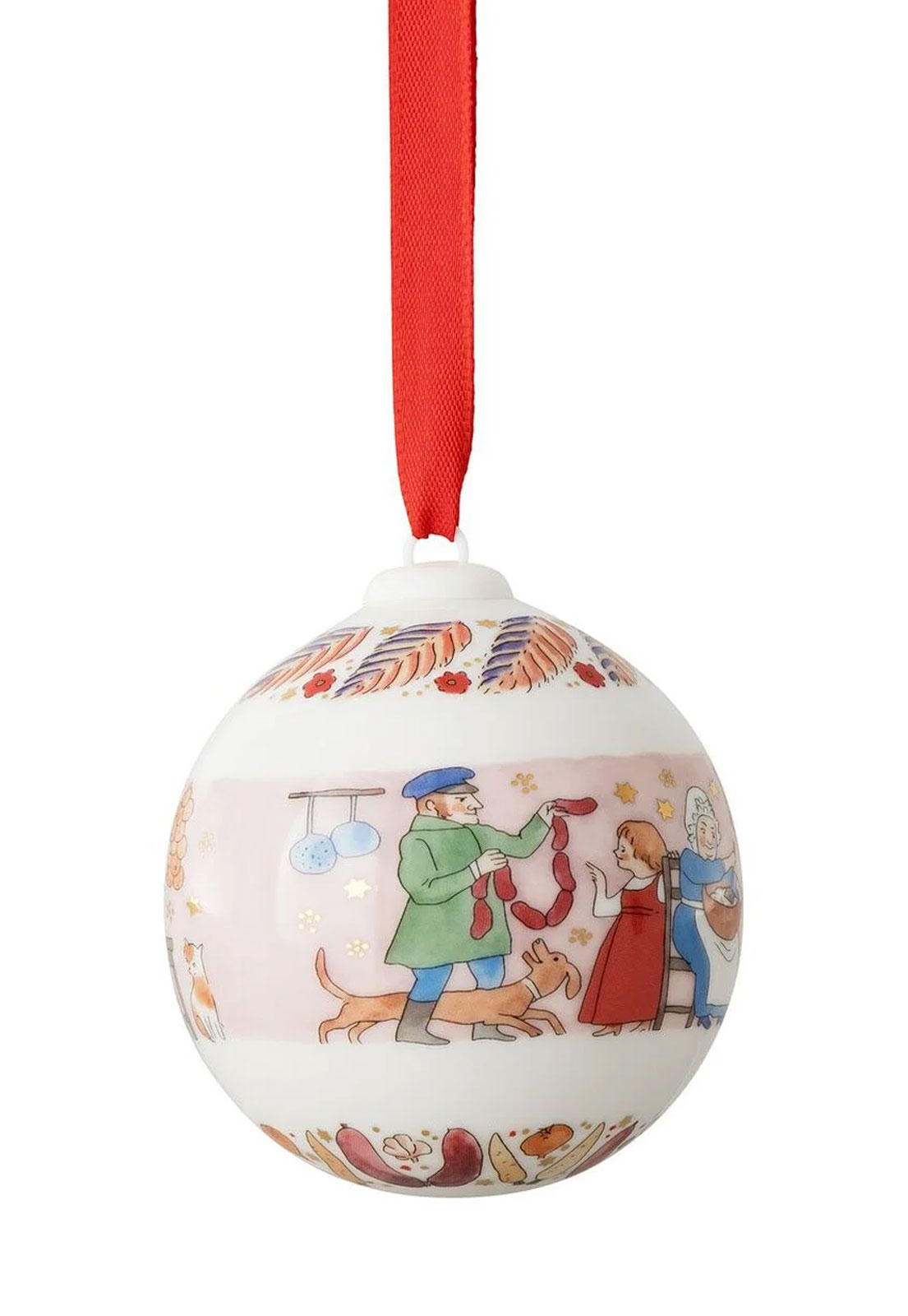 Hutschenreuther 2026 Weihnachtsschmaus Kugel Porzellan